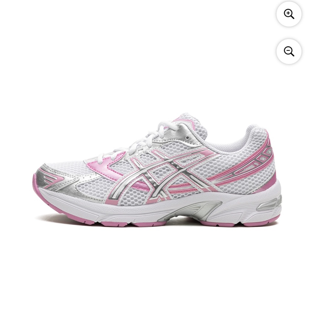 ASICS Women's Gel-1130 White Silver Pink Athletic Shoes - Picture 2 of 8